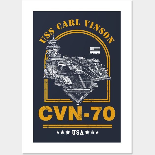 Vinson Aircraft Carrier Wall Art by rycotokyo81